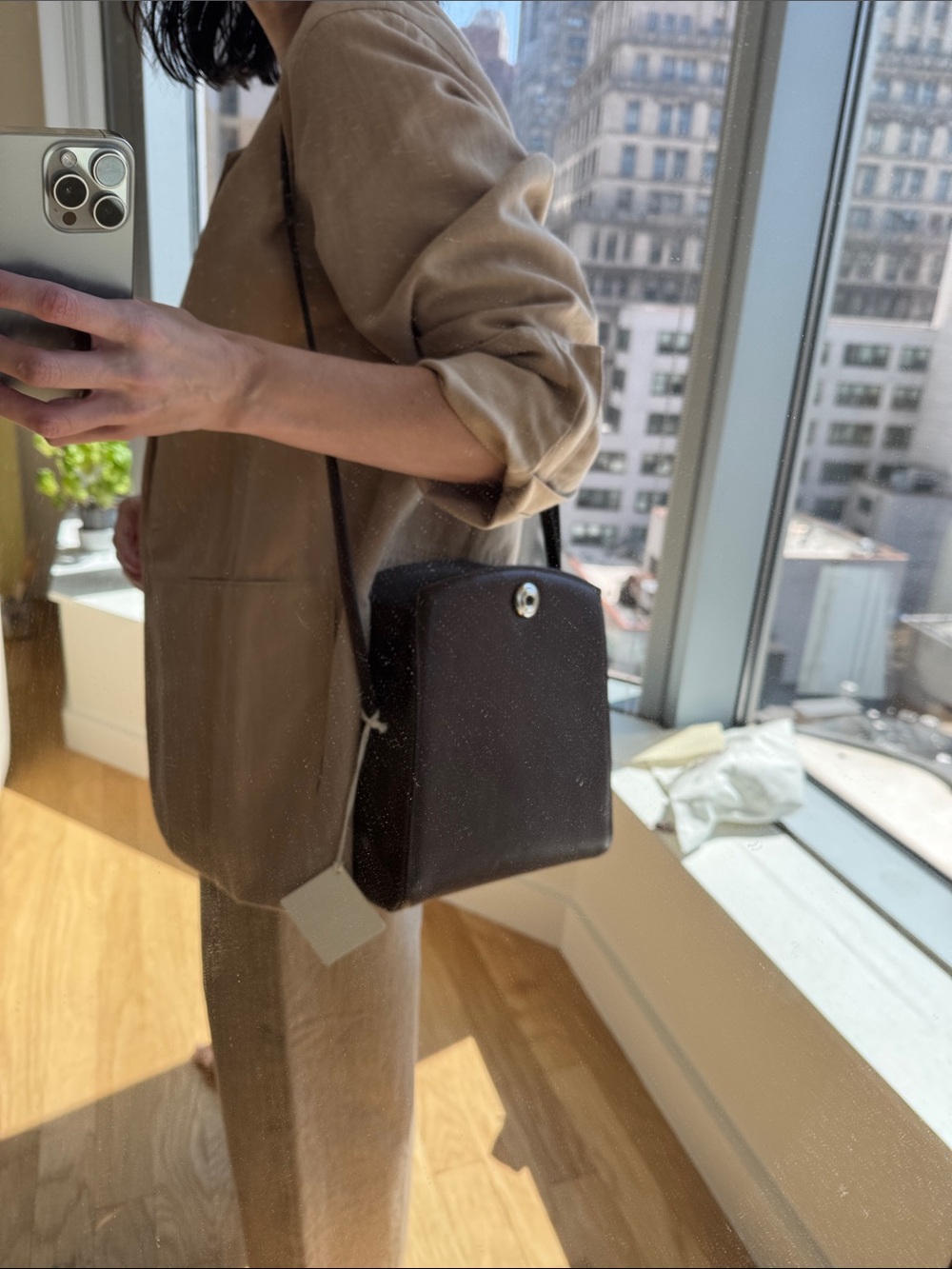 Liffner Pushlock Crossbody Bag NWT